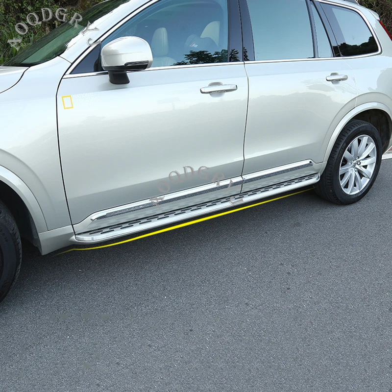 Стайлинг автомобиля подходит для 2015 2019 Volvo XC90 Неокрашенный алюминиевый сплав +