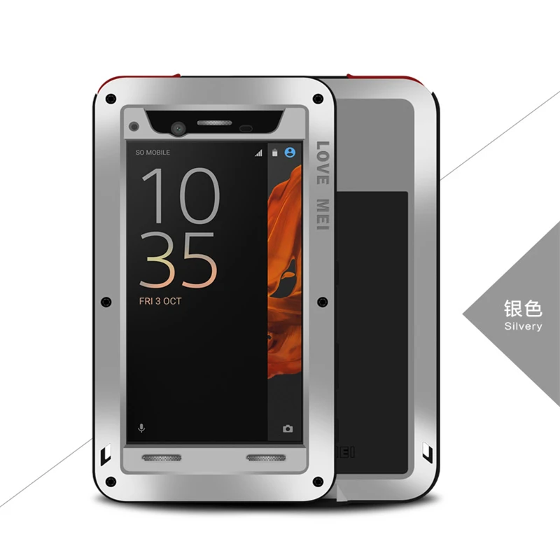 

Love Mei Armor Shockproof Case For Sony Xperia XZ XZS Cover Metal Aluminum Waterproof Case For Sony Xperia XZS Cover Capa