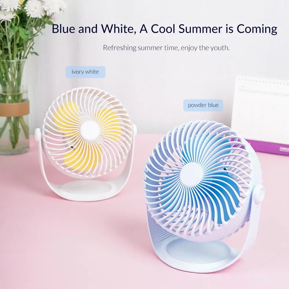 

ORICO USB Fan Strong Wind USB Rechargeable Air Cooling Fan with Battery for Desktop Office USn Fan Cooler