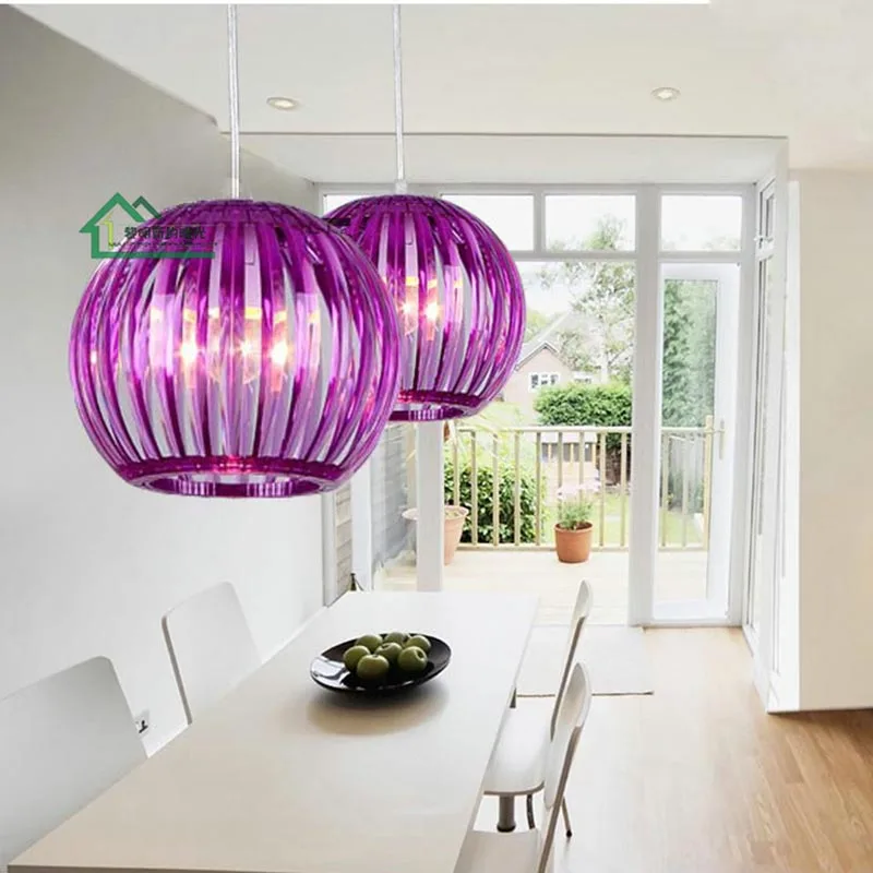 Стильные акриловые подвесные лампы с одной головкой для сада спальни ресторана
