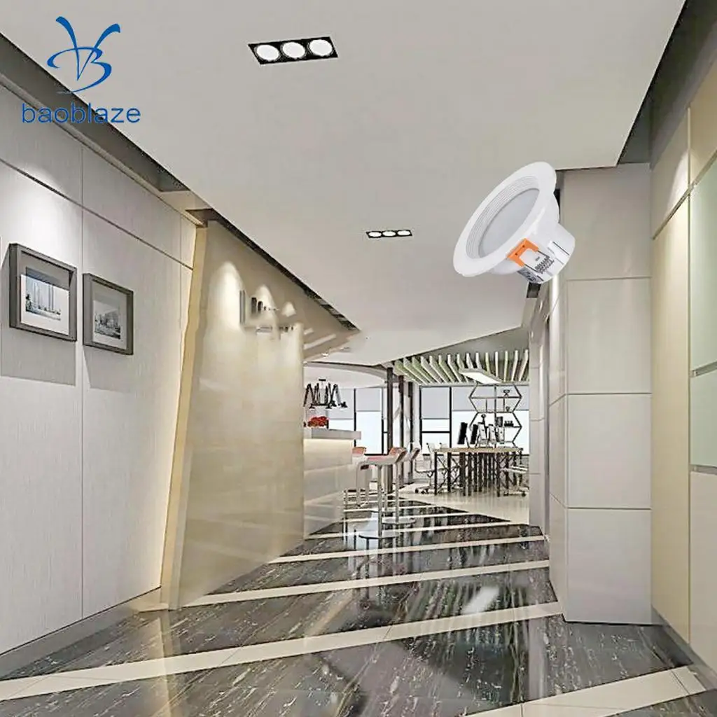 

5W 7W PIR LED Flush Mounted Ceiling Light Motion Sensor Downlight Lamp-White