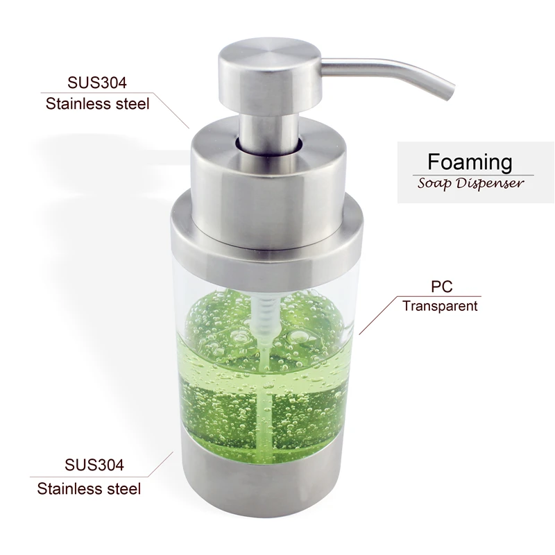 Дозатор жидкого мыла из нержавеющей стали 304 мл|soap liquid dispenser|soap liquidliquid soap dispenser bottle