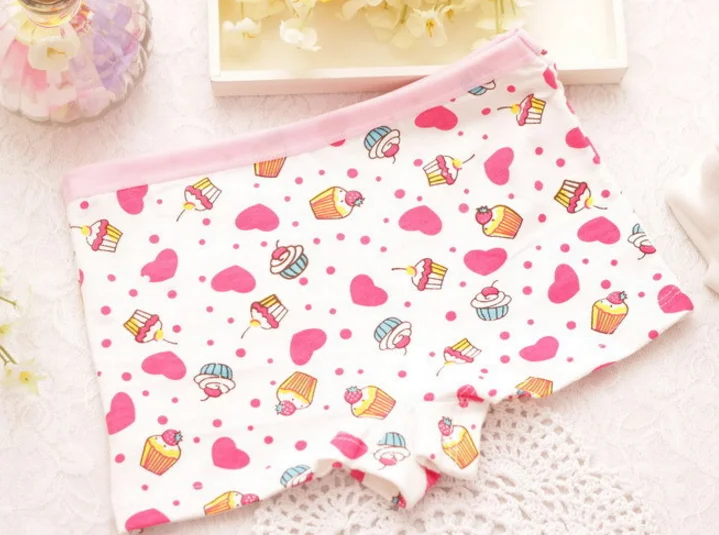 

6pc/lot Girls Boxer Panties Kids Underwear Girls Cartoon Boxer Briefs Cotton Underwear Suit 2-10years