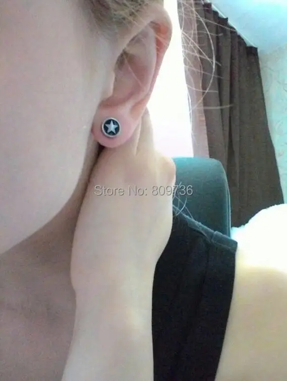 2 шт. мужские серьги гвоздики из нержавеющей стали|ear stretchers plugs|stretcher plugsplug f |