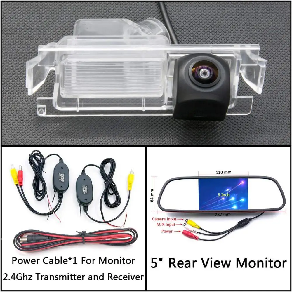 C Wireless 5 inch M 175 градусов HD камера заднего вида для kia ceed 2 JD Hatch 3d 5d K2 Rio Sedan хэтчбек hyundai Accent Solaris Verna Accent - Название цвета: C Wireless 5 inch M