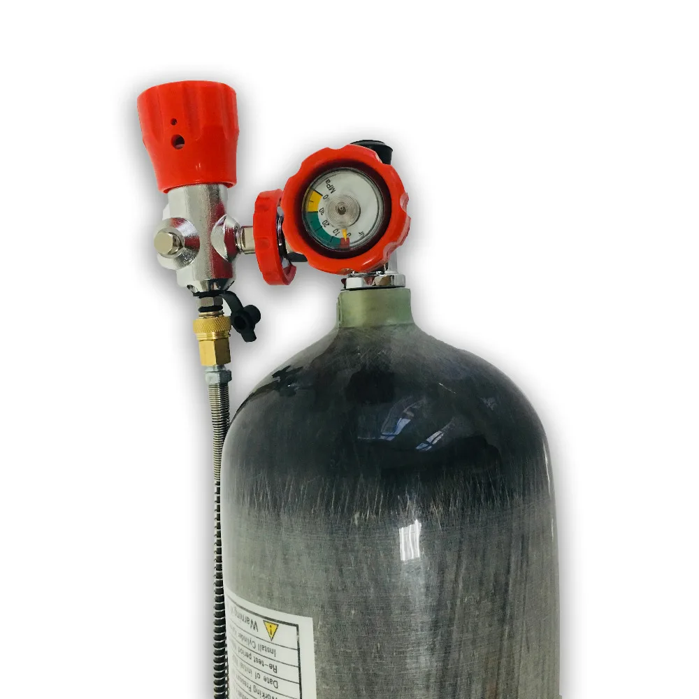 AC168101 6.8L Пейнтбольный бак Pcp воздушный пистолет высокого давления углеродный
