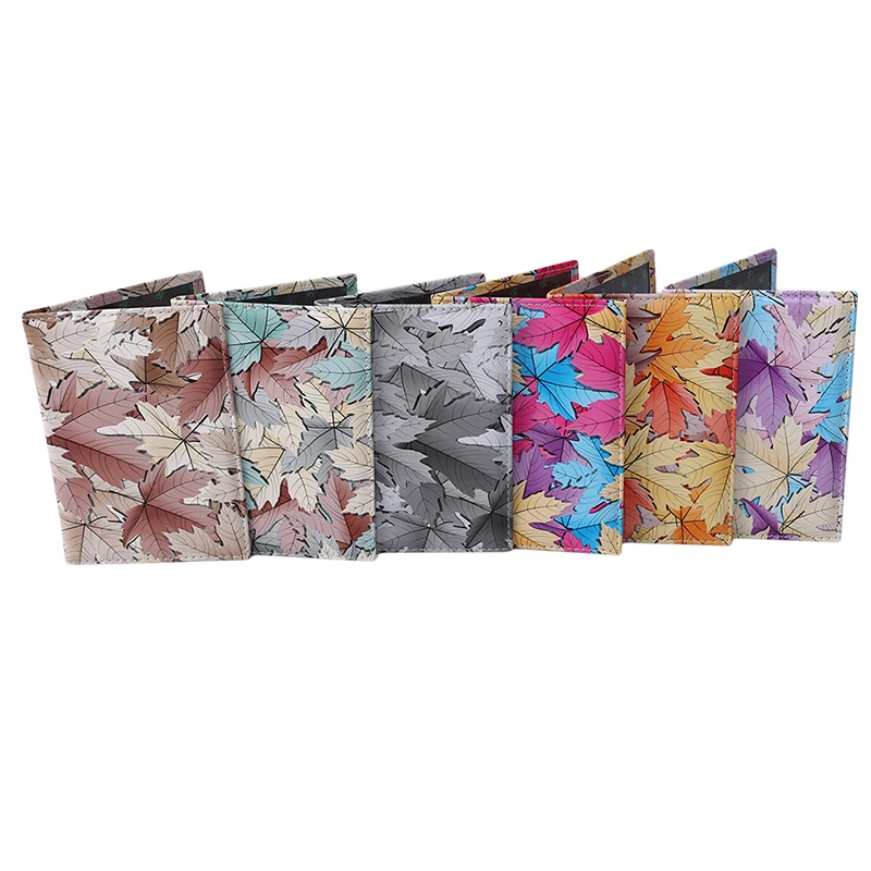 Брендовый качественный чехол для паспорта с принтом в виде кленовых листьев