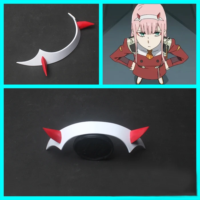Аниме DARLING in the FRANXX 02 Zero Two 100 см Длинные розовые синтетические волосы карнавальный