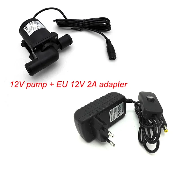 12V pump and EU12V2A 800D 12В 24В микро водяной насос, погружной насос небольшой Электрический, магнитный, мощнее - Напряжение: 12V pump and EU12V2A