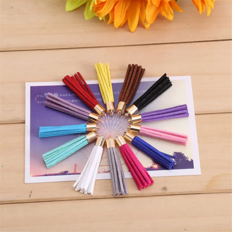 (10 шт./партия) 50 мм замшевый ремень для телефона|color tassel|diy jewelryjewelry diy |