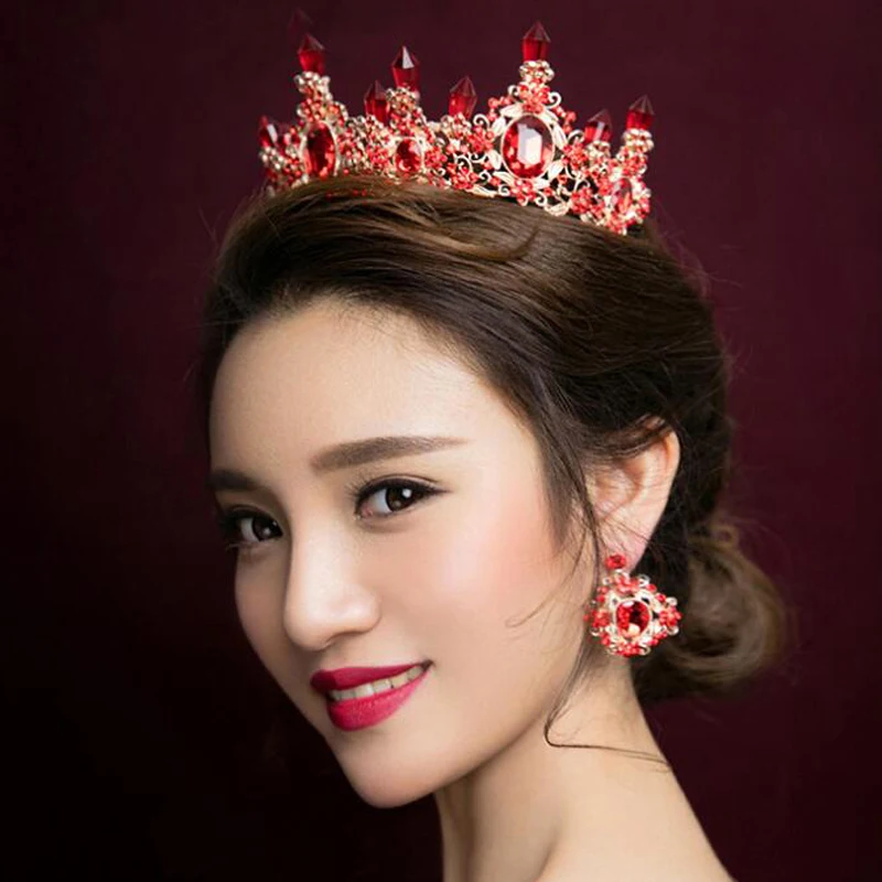 Модная Корона диадема со стразами украшения для волос Quinceanera свадебные тиары