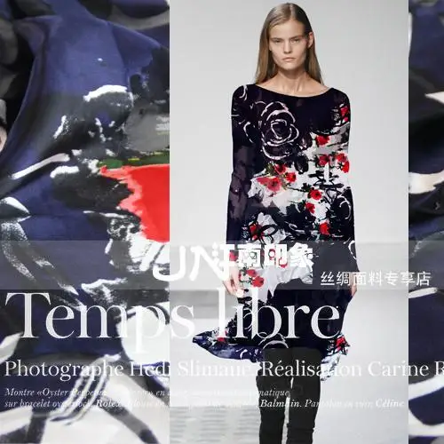 

Chinese wind plants flower silk yarn jacquard burnt-out gauze fabrics mulberry DIY web cheongsam