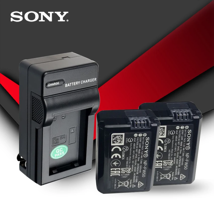 2 шт./лот sony NP-FW50 NP FW50 NPFW50 Батарея NEX-7 NEX-5R NEX-F3 NEX-3D Alpha a5000 a6000 Alpha 7 a7II