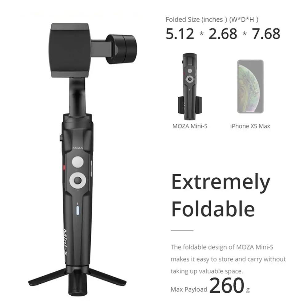 Стабилизатор для телефона Moza Mini S 3 осевой складной стабилизатор iPhone Oneplus 7pro GoPro DJI