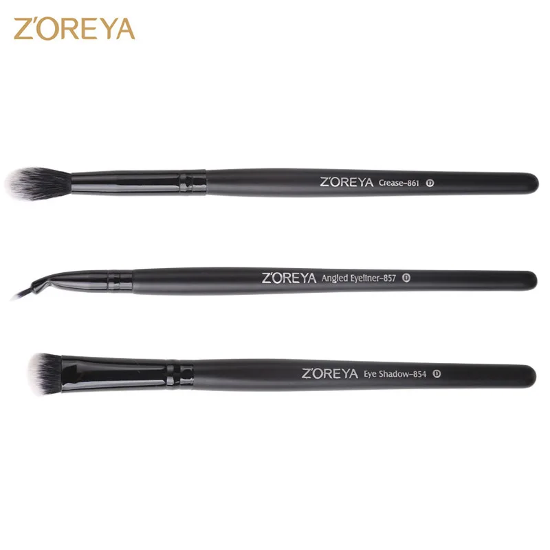 ZOREYA 3 Pcs/Lots Makeup Brushes Eyeshadow Angled Eyeliner Crease Concealer Brush Set Tools Pincel Maquiagem | Красота и здоровье