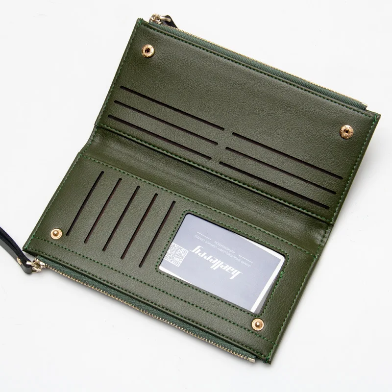 Новинка 2018 Женский Длинный кошелек из искусственной кожи Дамский клатч