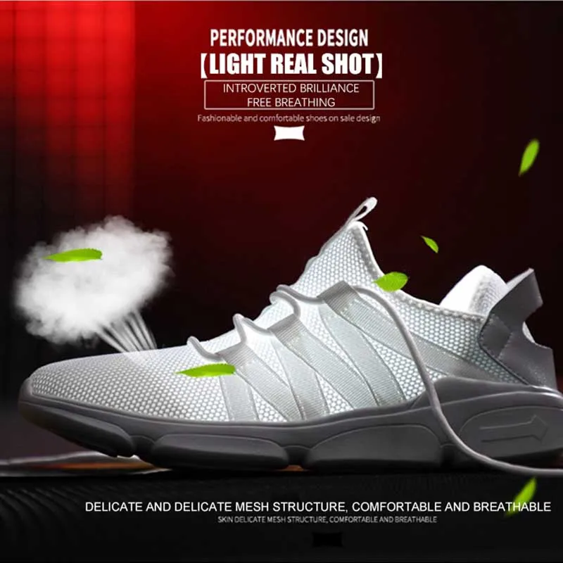 

Men's Running Shoes Breathable Mesh Lightweight Sneakers for Female Outdoor Sports Casual Plus Size Walking Shoes Size 39 to 48