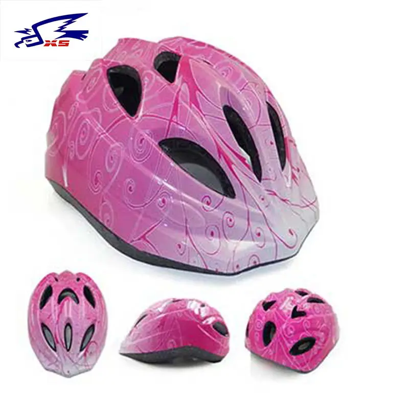pink 45~ 55 см Детский велосипедный шлем роликовые ледяные скейты скейтборд для верховой езды безопасные спортивные шлемы для велоспорта для девочек и мальчиков велосипедный шлем EPS - Цвет: pink