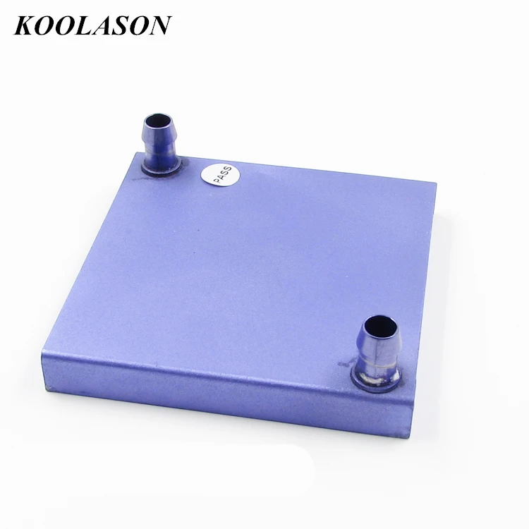 KOOLASON 80*80 мм 60*60 мм компьютер водяного охлаждения кулер алюминиевый блок промышленный М-образный Пельтье радиатор теплоотвод теплообменник