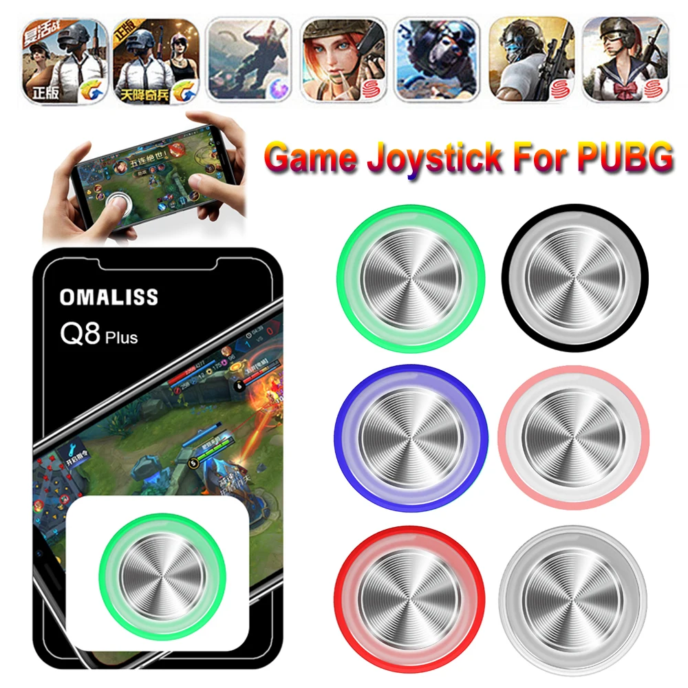 New Arrival Round Auxiliary Joystick Mobile Phone Rocker For Iphone Android Tablet Metal Button Controller PUBG | Электроника