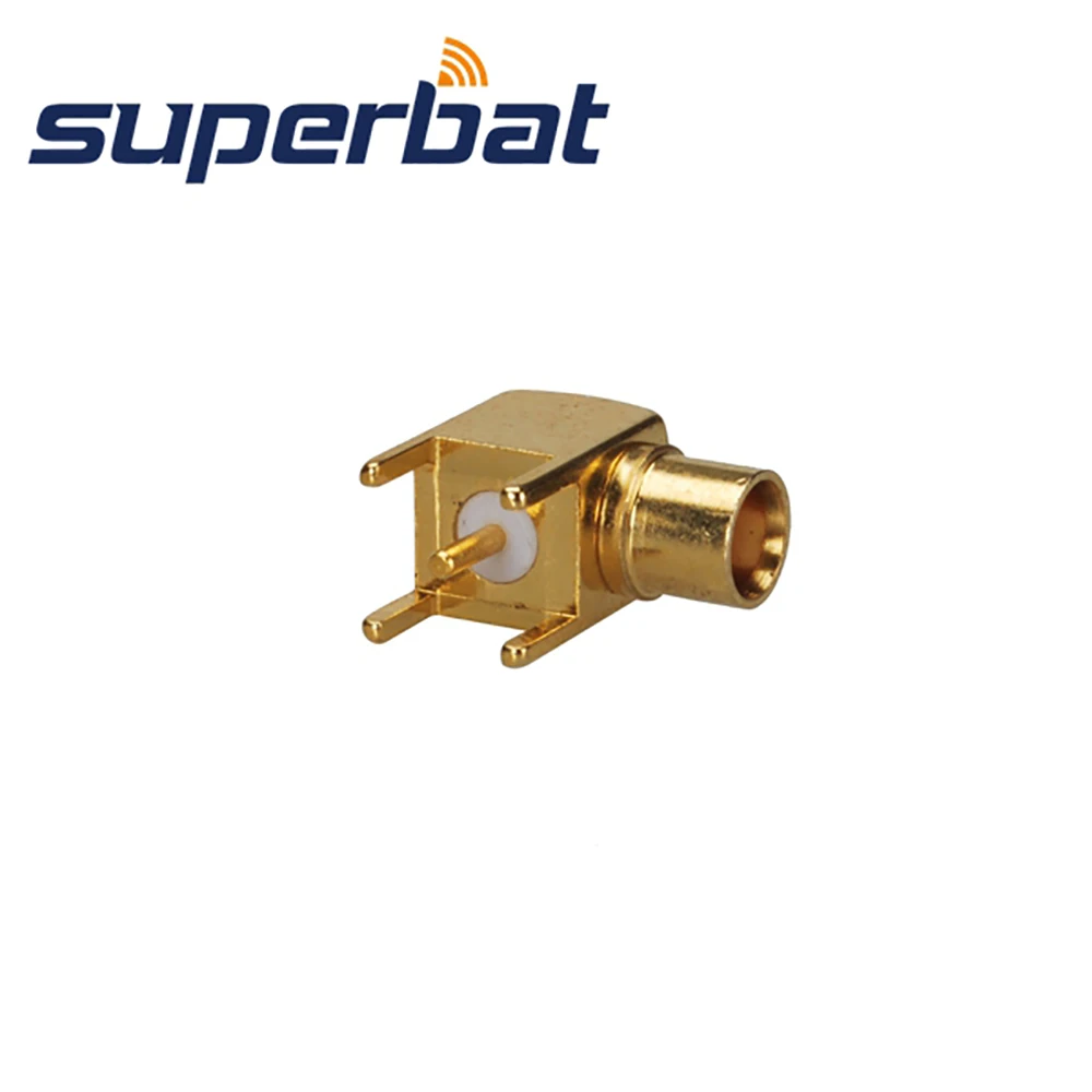 Superbat 10 шт. MCX сквозное отверстие Джек прямоугольный монтаж печатной платы с