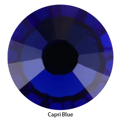 Capri Blue Аквамарин swa Элементы Блестящие Кристаллы SS20 ss34 стекло не горячей фиксации Стразы плоские с оборота элементы дизайн diy Одежда - Цвет: Capri Blue
