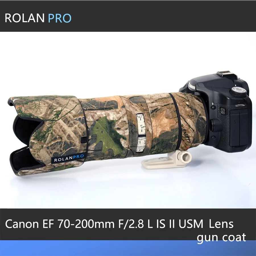 Камуфляжный чехол для объектива EF 70 200 мм F2.8 L IS II USM защитный Canon бесплатная