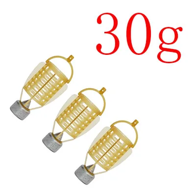 30g JSM 3 шт./партия, инструмент для ловли карпа, аксессуары, клетка для приманки 30 г-80 г с свинцовым грузило для снасти для подледной рыбалки - Цвет: 30g