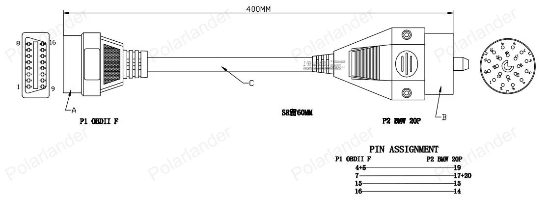 Автомобильный Диагностический Авто адаптер Профессиональный инструмент для B MW