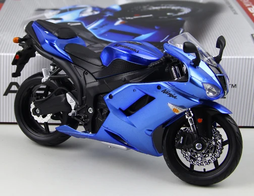 as the picture Миниатюрные игрушки Diy сборные модели мотоцикла строительные наборы Kawasaki Zx-6r 1/12 головоломка для детского подарка или коллекции - Цвет: as the picture