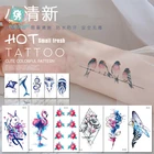 Модная Водонепроницаемая временная татуировка для женщин на руку, секс-красота, флэш-тату, наклейка, кролик, птица, рыба, дизайн, искусственная татуировка
