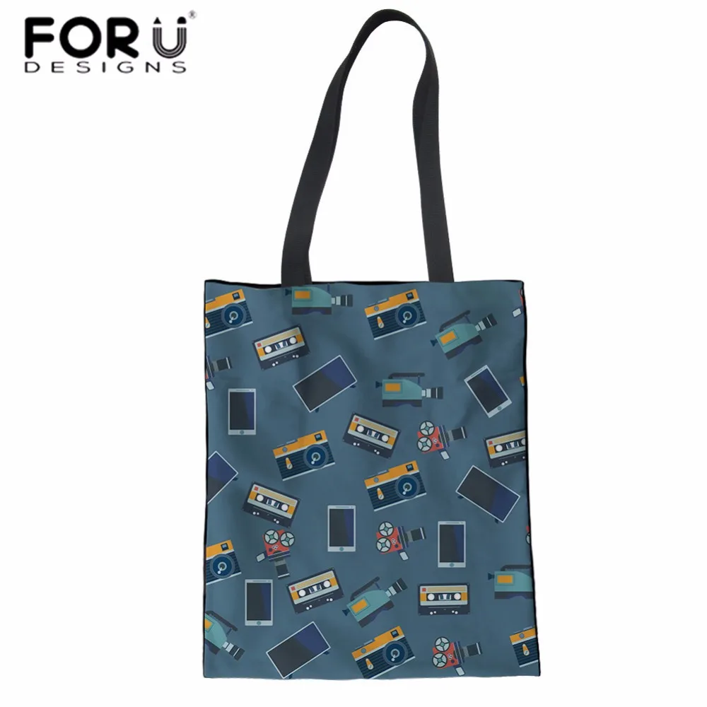 FORUDESIGNS/женская сумка на плечо с принтом из фильма Холщовая Сумка для девочек