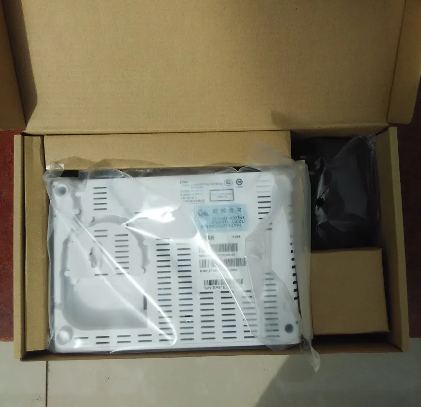 Оптоволокно для дома ZTE ZXA10 F420 EPON ONU с 4 портами ethernet и 2 голосового управления