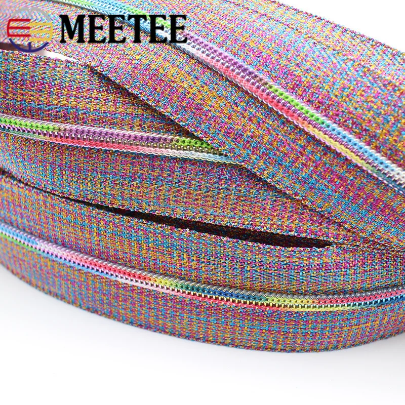 Meetee 3 ярдов металлическая молния бронзового цвета 3# размер DIY аксессуары ручной работы u-образный код стоппер ползунки для одежды сумочка Сумочка поставка кошелька