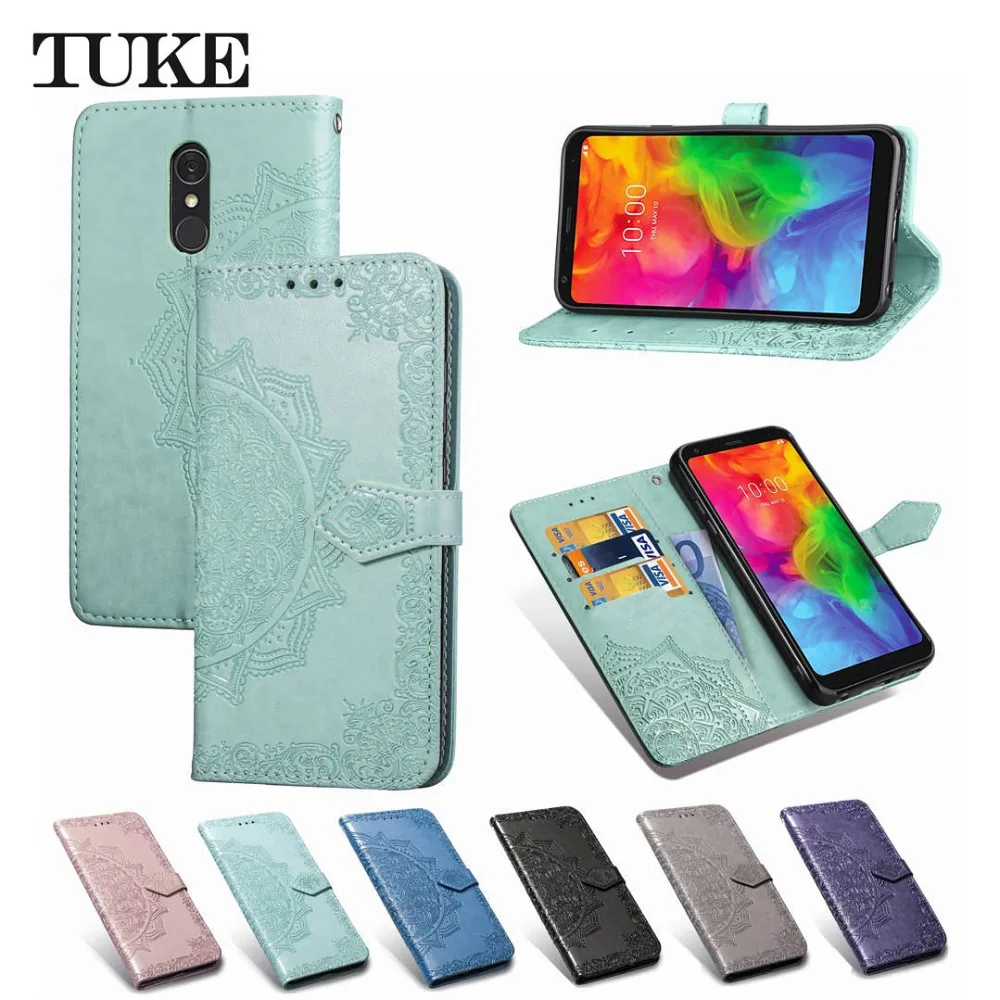 Для LG Q7 2018 чехол для Флип кожаный LMQ610EM LM-Q610EM LM Q610EM LGQ7 корпус Etui | Мобильные телефоны