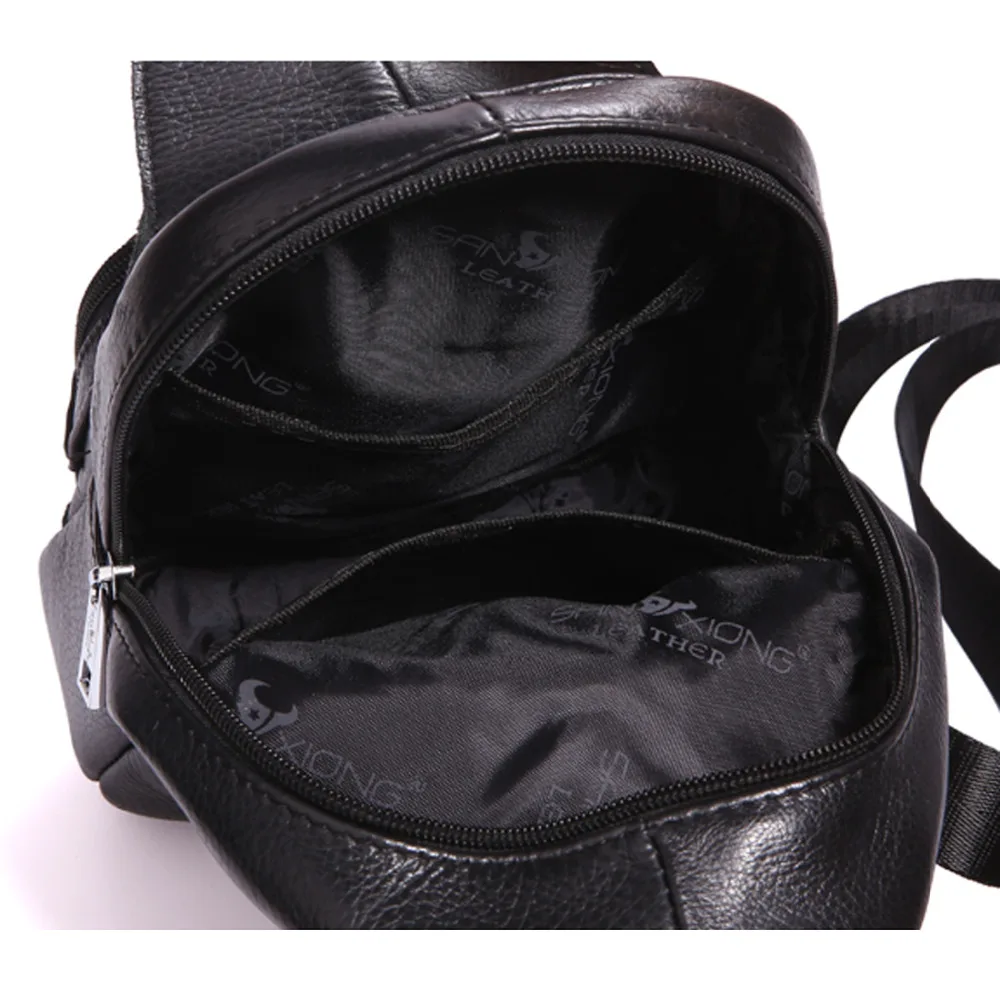 100% натуральная кожа винтажная мужская сумка на ремне через плечо нагрудная из