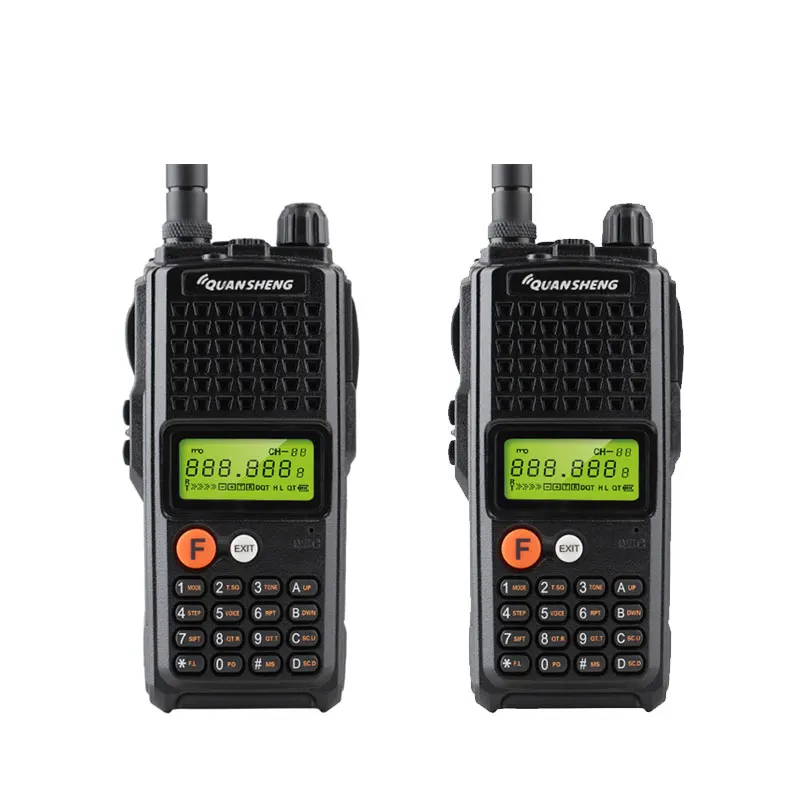 2pcs 2 шт FM Двухстороннее радио Comunicador QuanSheng Портативный Walkie Talkier TG-K10AT 10 км - Цвет: 2pcs