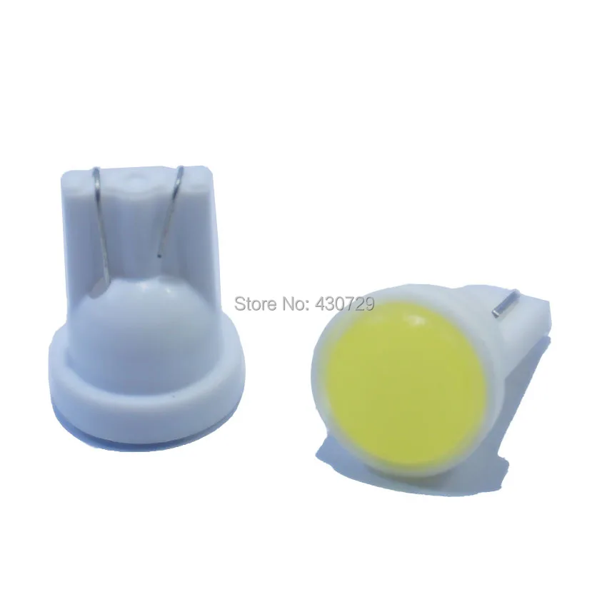 400 шт. автомобильная лампа T10 COB Led W5W с клиновидным замком белая синяя красная