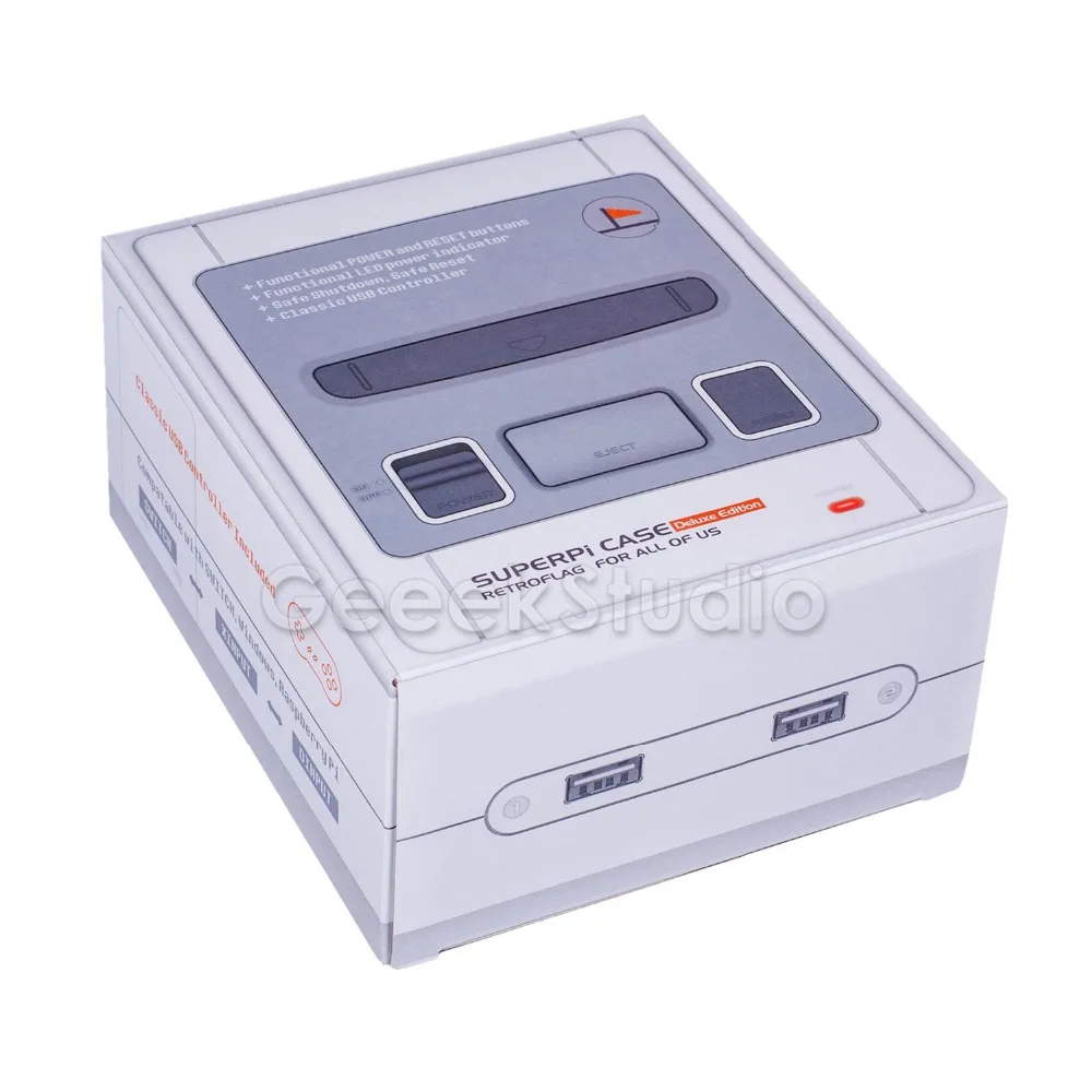 Новый оригинальный чехол Retroflag SUPERPi J NESPi с дополнительным USB игровым контроллером