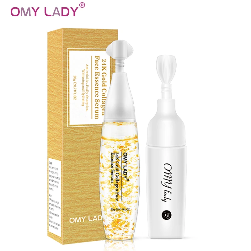 OMY LADY 24K Золотая Сыворотка для лица + крем глаз против старения морщин жидкая