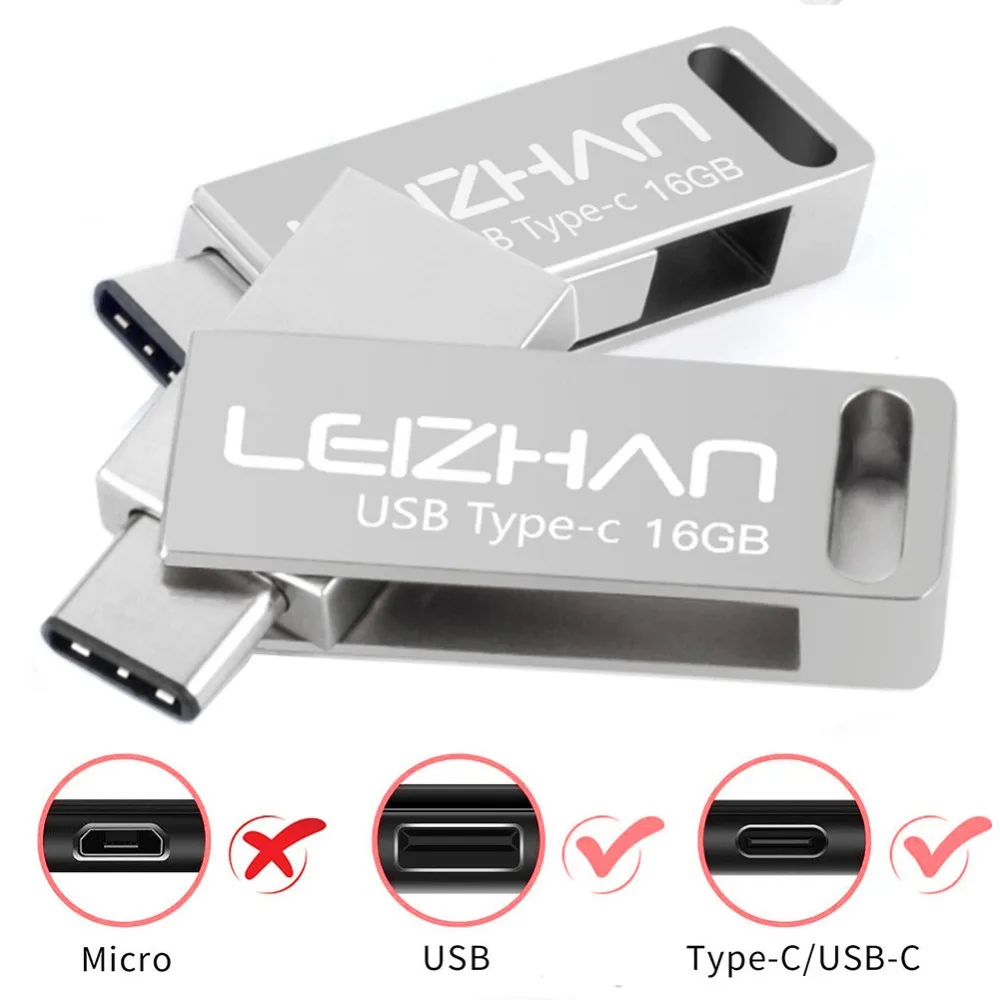 Металлический usb-флеш-накопитель leizhan высокоскоростной флеш-накопитель 3 0 Для Galaxy