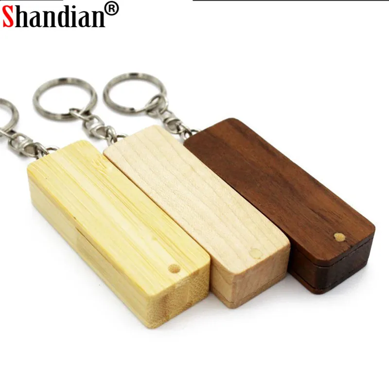 SHANDIAN логотип персональный деревянный USB флеш-накопитель креативный подарок индивидуальный логотип дерево u диск бамбуковая Флешка 8 ГБ 16 ГБ 32 ГБ 64 г горячая распродажа