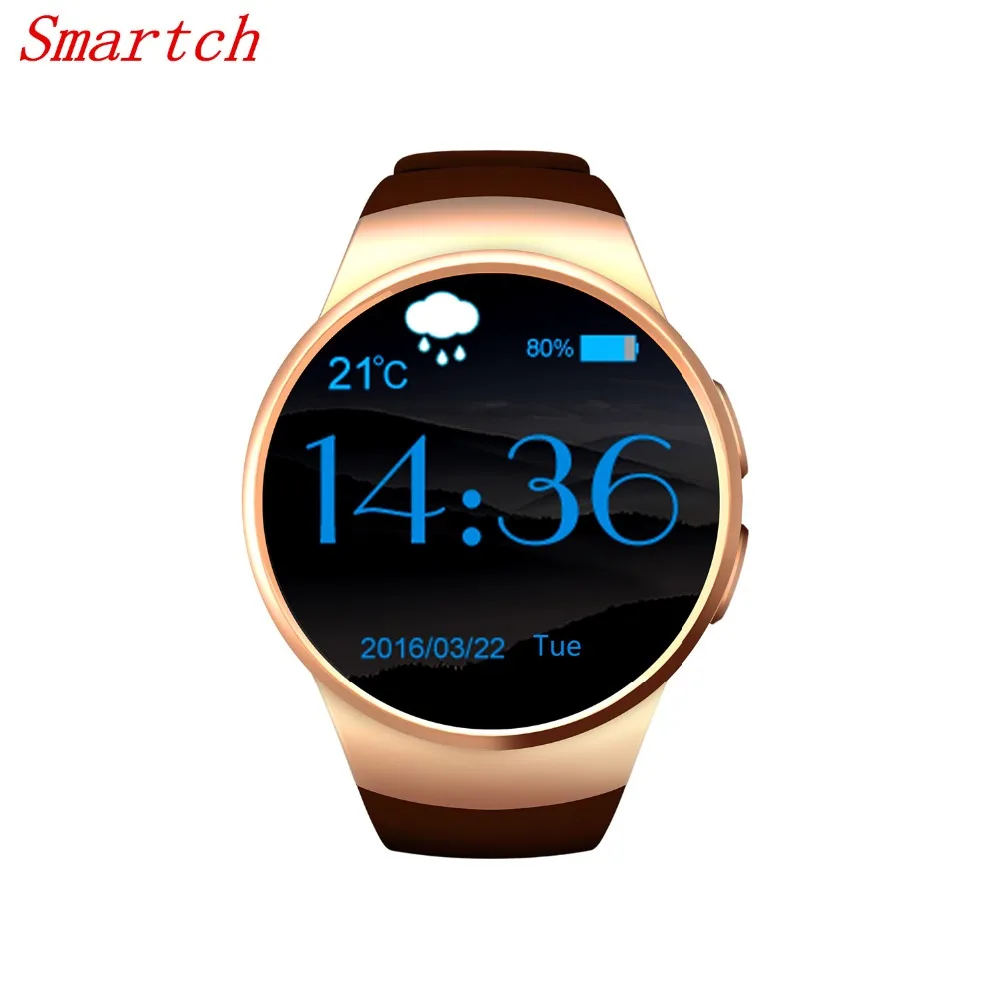 Smartch KW18 Смарт-часы Android IOS сердечного ритма Bluetooth NFC сим-карта TF Smartwatch для IOS Android телефон PK GT08 Смарт-часы