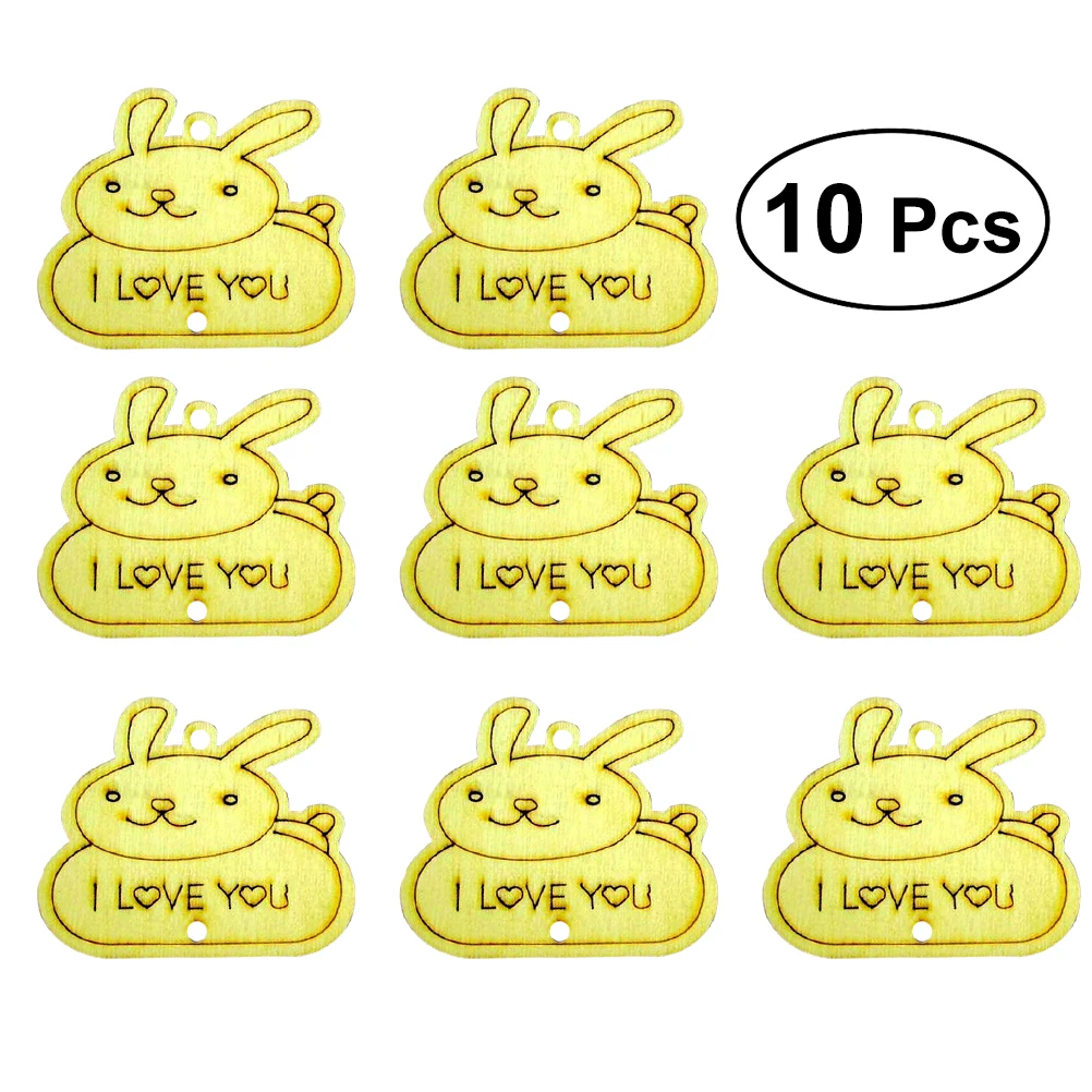 Деревянный Украшения висит ремесел тег кролик Книги по искусству проектов для