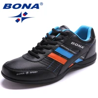 bona new popular style men running shoes outdoor walking jogging shoes lace up sneakers light athletic shoes fast free shipping