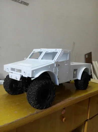 Масштаб 1/10 гусеничный самосвал грузовик 4x4 неокрашенный корпус наборы без клея