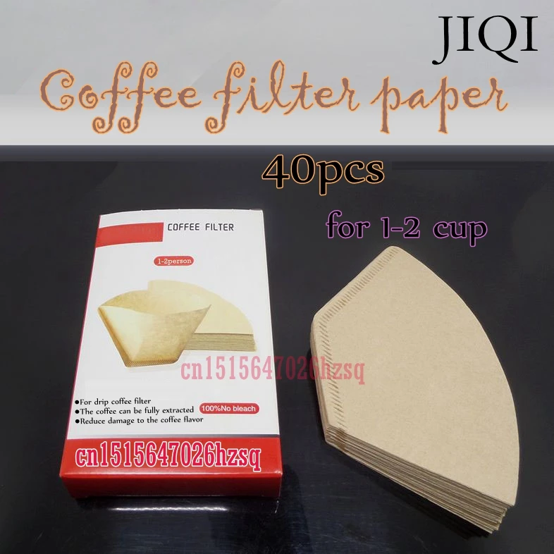 Бумажные фильтры для кофе 40 штук для 1-2Cups американская кофемашина фильтровальной бумаги
