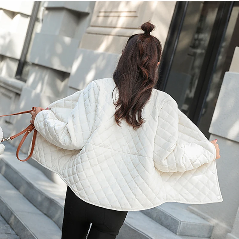 Зимняя куртка для женщин осенние короткие свободные и хлопковое пальто