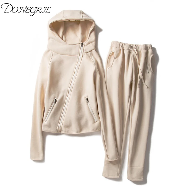 2019 осень и зима новый спортивный костюм женский европейский товар модный