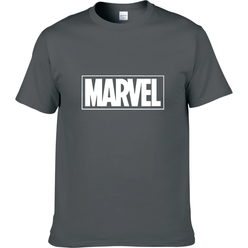 Marvel Comics футболки для Для мужчин футболка модная брендовая Повседневное Рубашка с